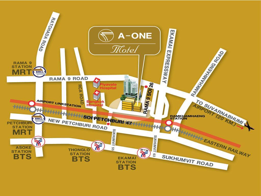 A-One Motel Bangkok Exterior foto